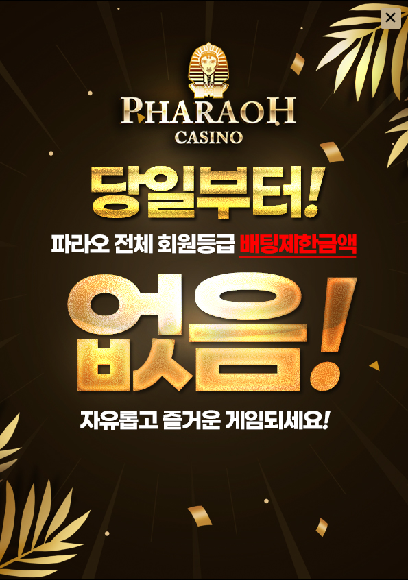 카지노사이트 파라오카지노 텍사스홀덤사이트